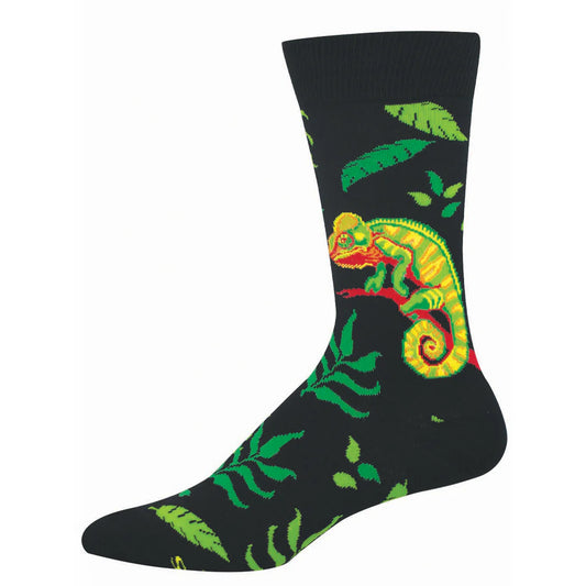 Bright As a Chameleon - Men's Cotton Socks