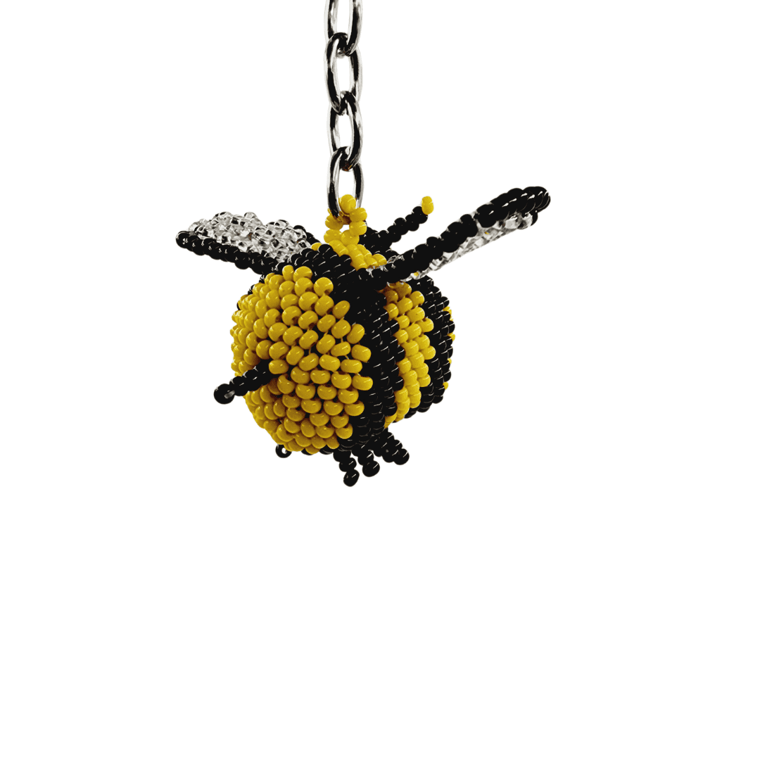 Happy Bee Keychain