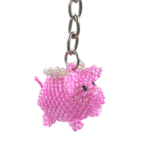 Flying Pig Keychain