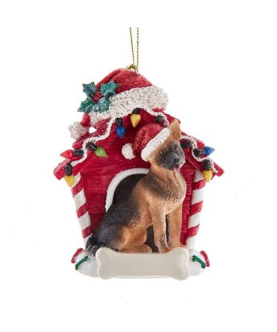 4" German Shepherd Holiday Ornament