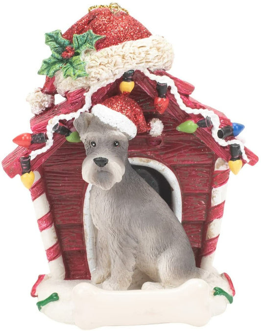 4" Schnauzer Holiday Ornament