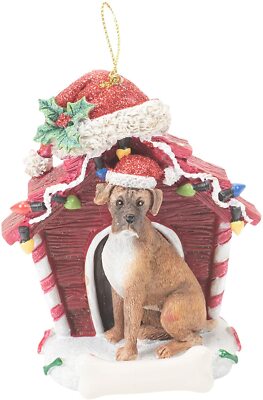 4" Boxer Holiday Ornament