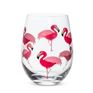 Flamingo Stemless Goblet