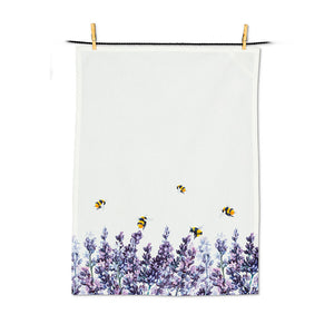 Lavender & Bee Tea Towel