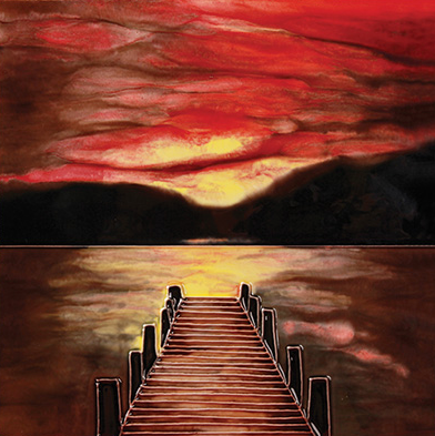 Sunset Dock Tile