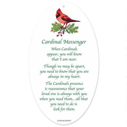 Acrylic Red Cardinal Ornament