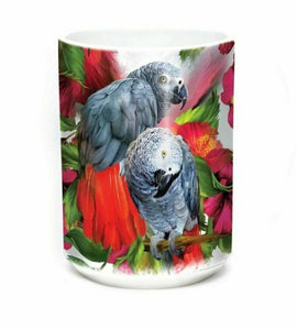 "Bird Kingdom" African Grey Mates Ceramic Mug