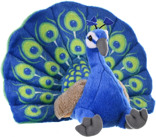 Peacock Stuffed Animal - 8"